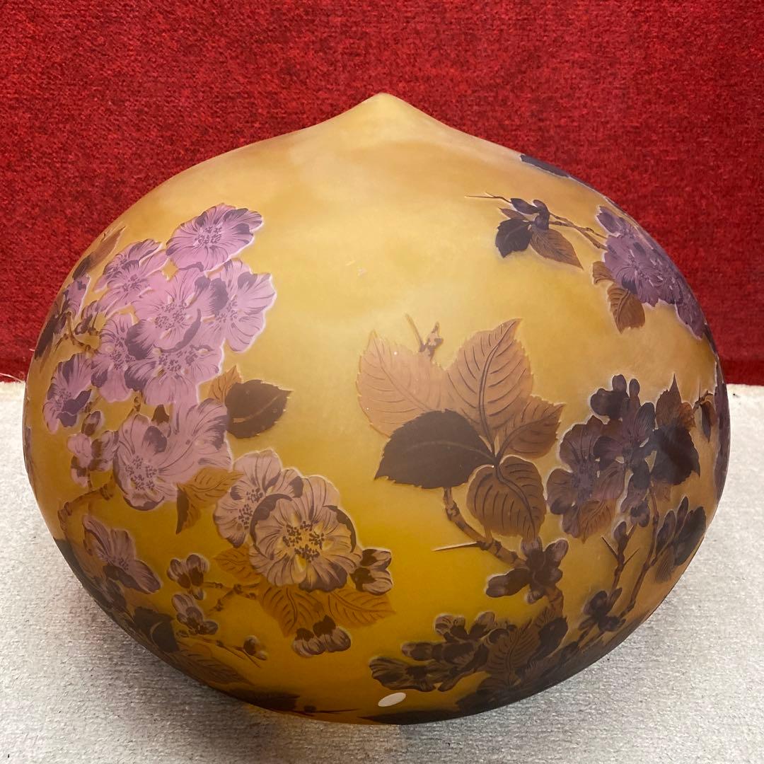 エミールガレサイン有　特大ランプ傘　幅51㎝　東な8-0201①