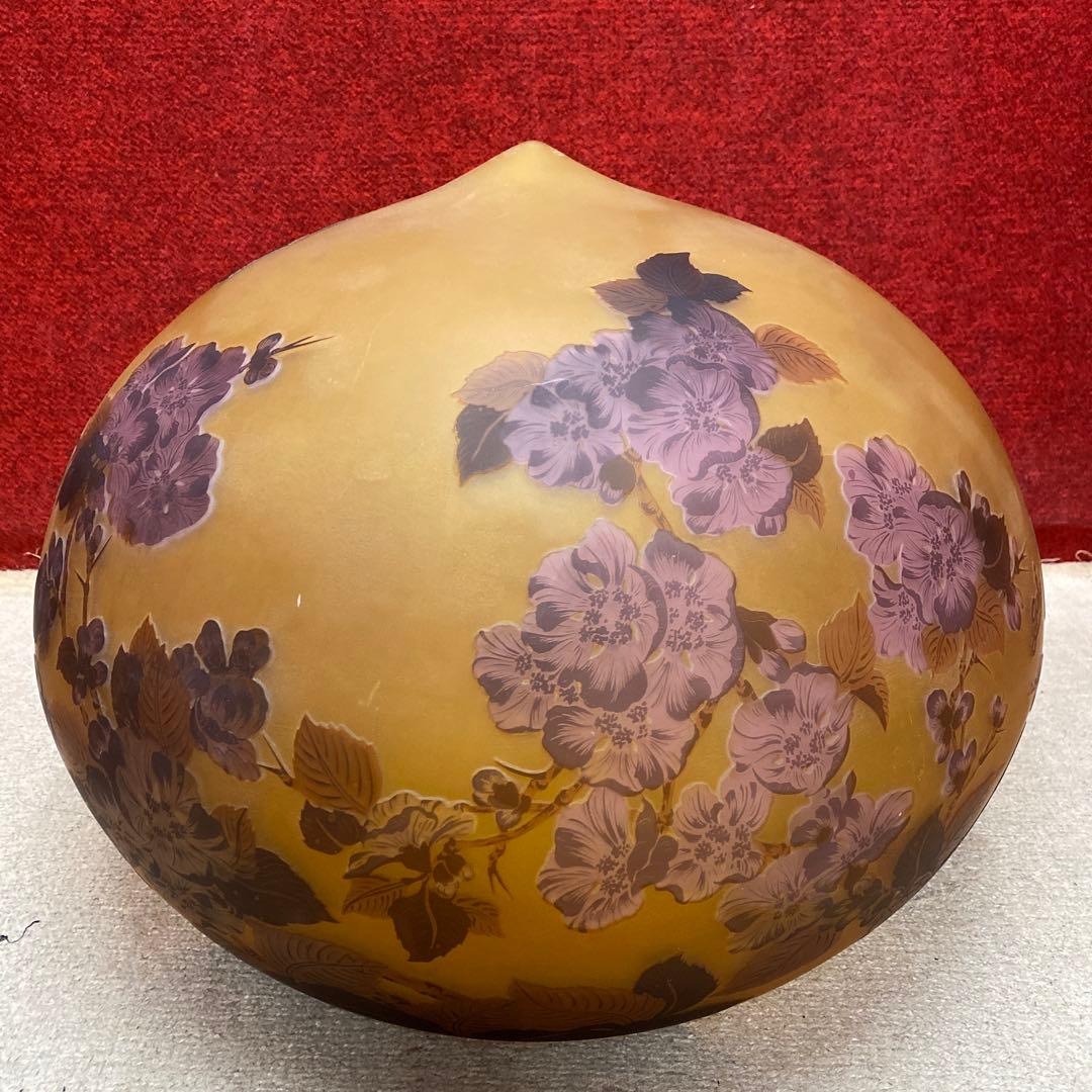 エミールガレサイン有　特大ランプ傘　幅51㎝　東な8-0201①