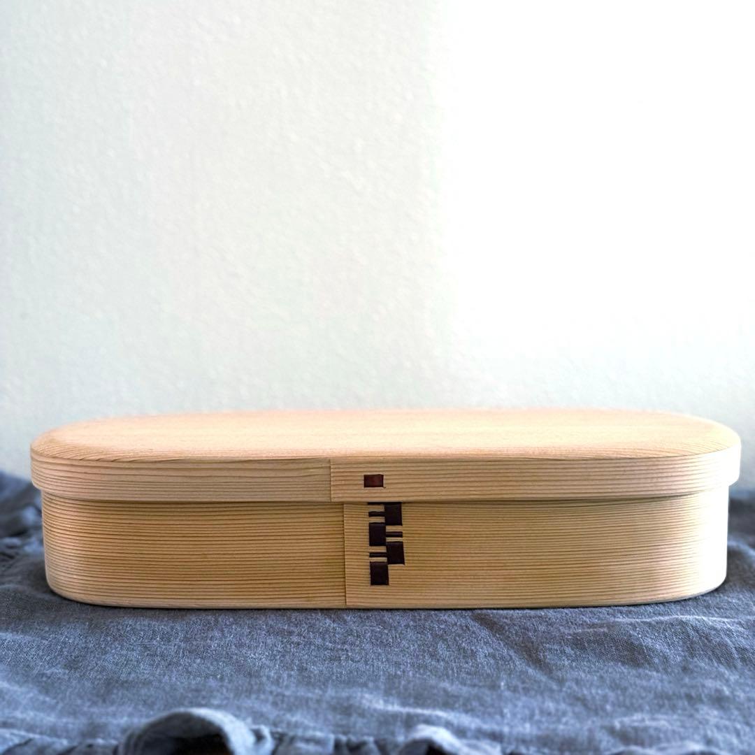 柴田慶喜商店　別注長手弁当　おまけつき　曲げわっぱ