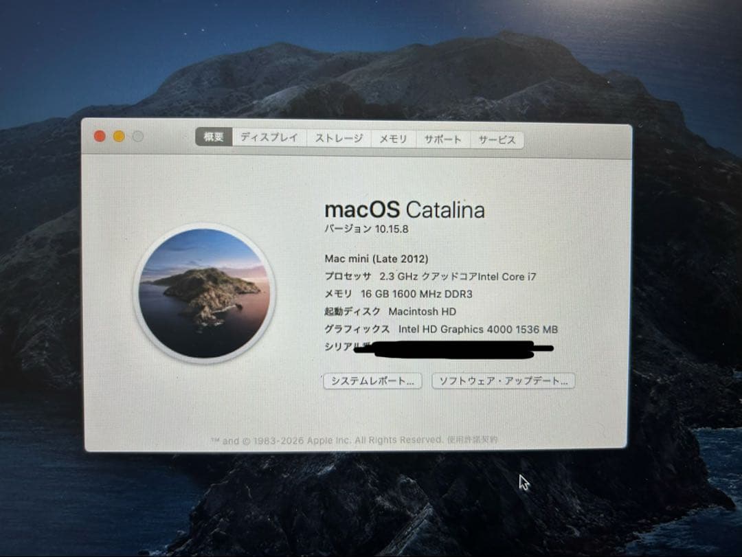 Macデスクトップ Apple Mac mini 2012 i7/16Gb/240GB/1TB