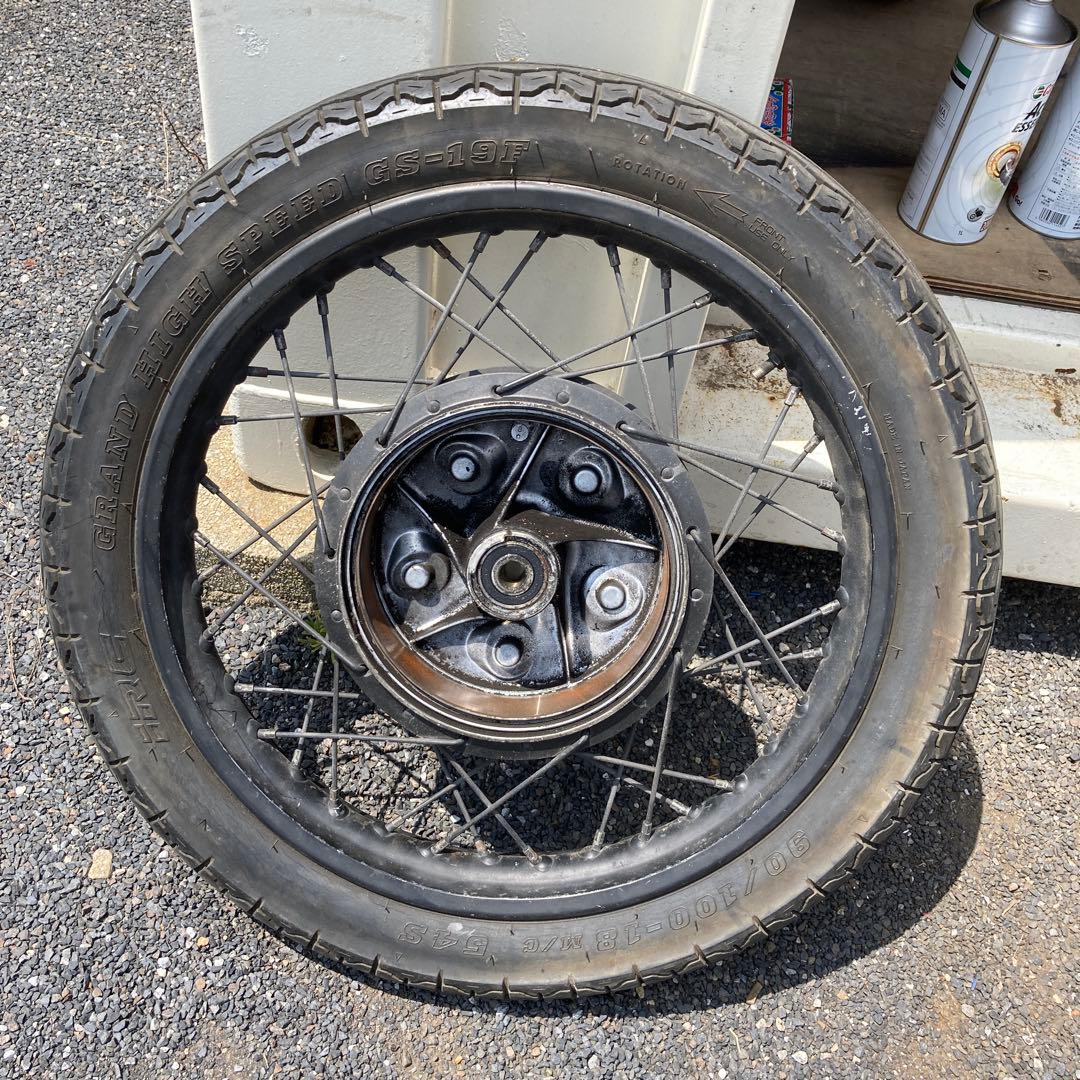 sr400純正フロント、リアホイールセット