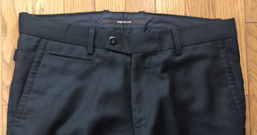 サージュデクレ スラックス パンツ ブラック