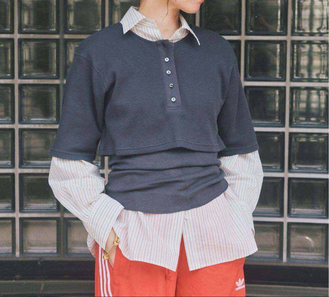 oll framework レイヤードサーマルT グレー　２枚セット