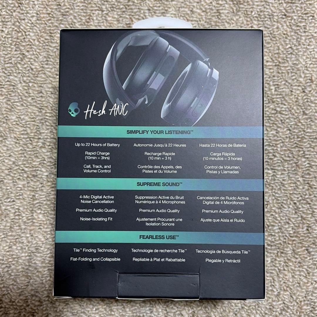 ワイヤレスノイズキャンセリングヘッドホン HESH ANC スカルキャンディ