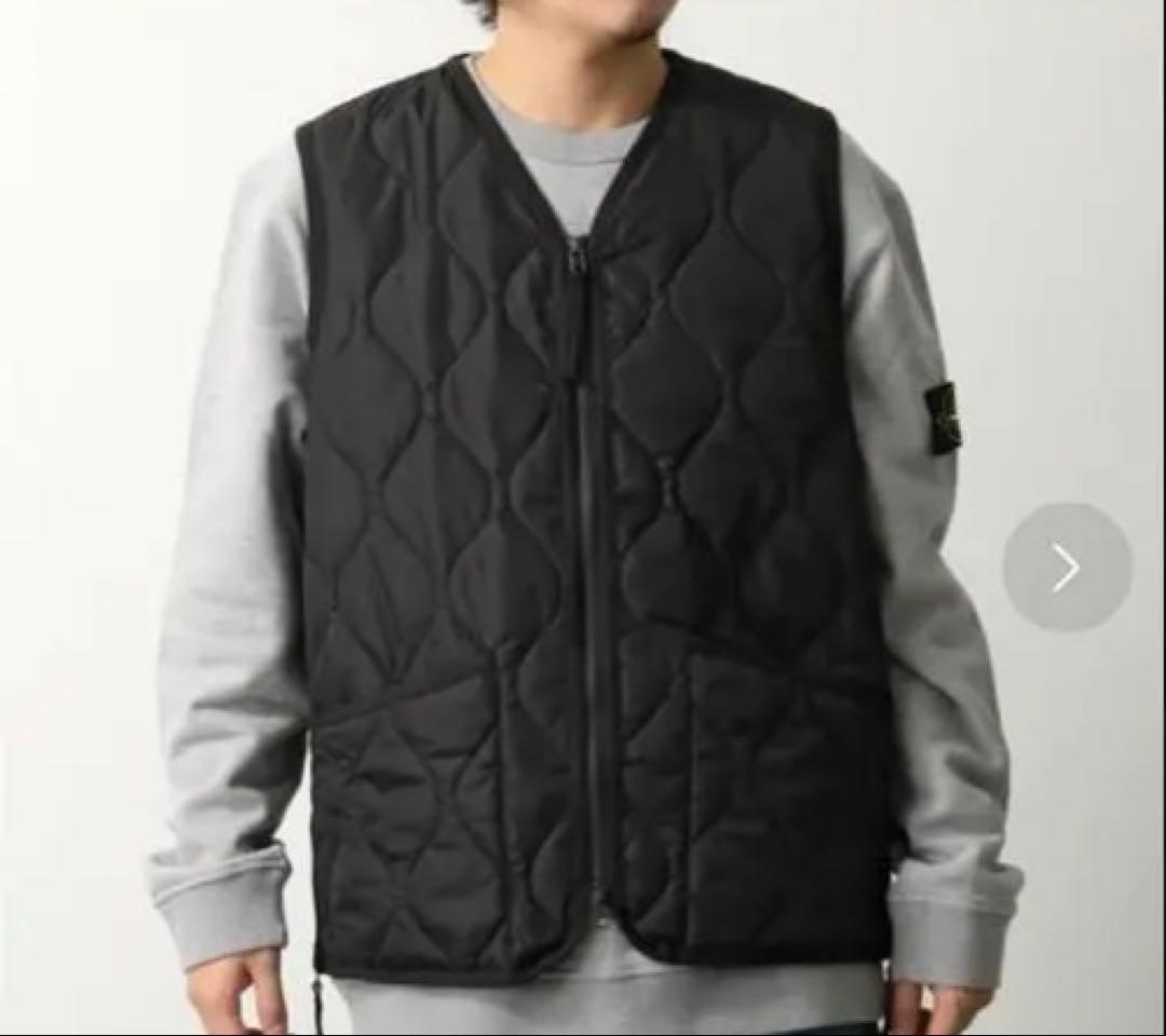 TAION-001ZML-1 ミリタリー Vネックジップ ダウンベスト