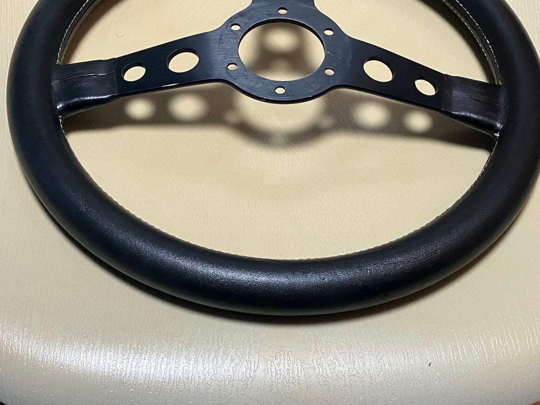 【当時物・美品】MOMO ステアリング プロトタイプ ブラックスポーク 35 φ