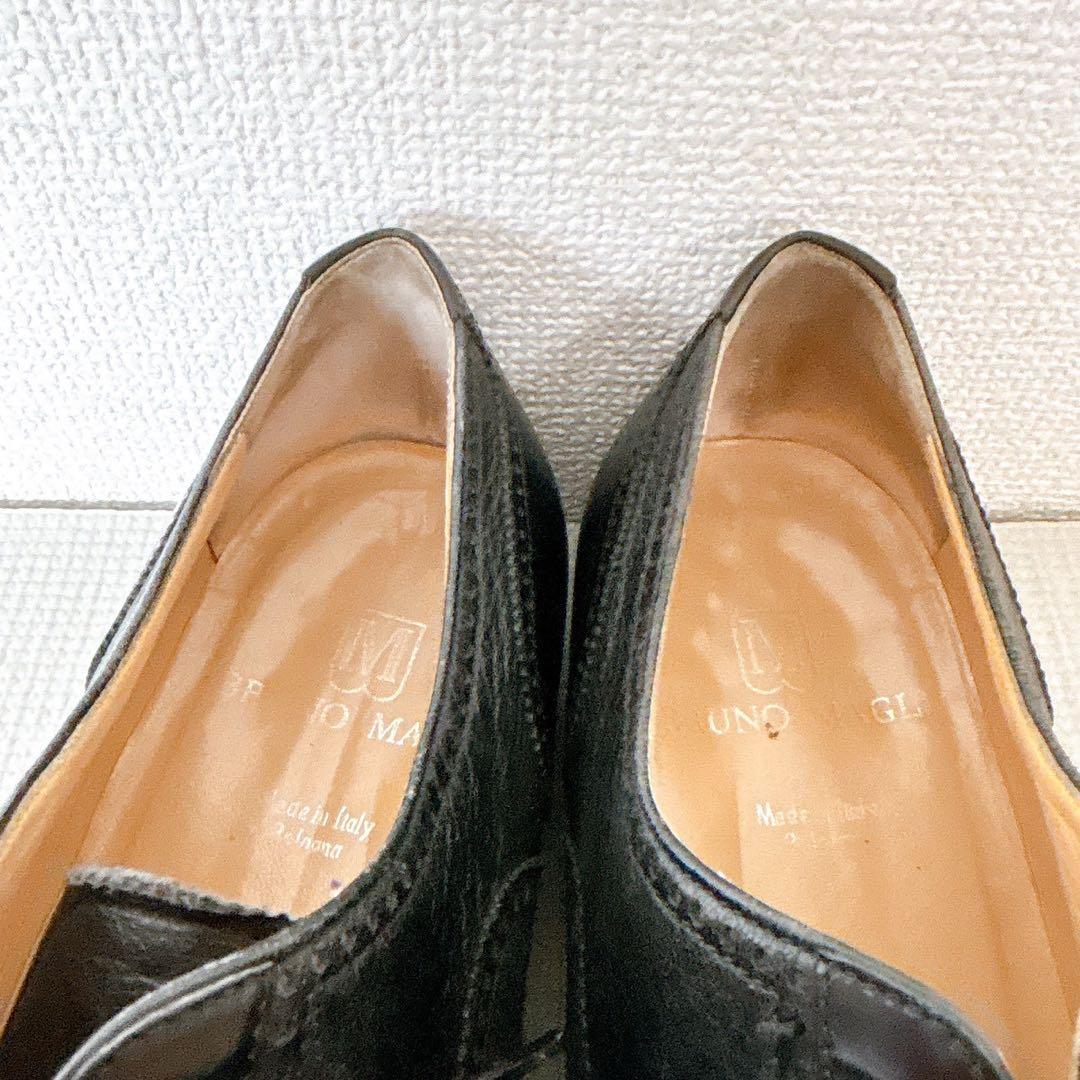 最高級✨️BRUNO MAGLI イタリア製 ストレートチップ ブラック 9W