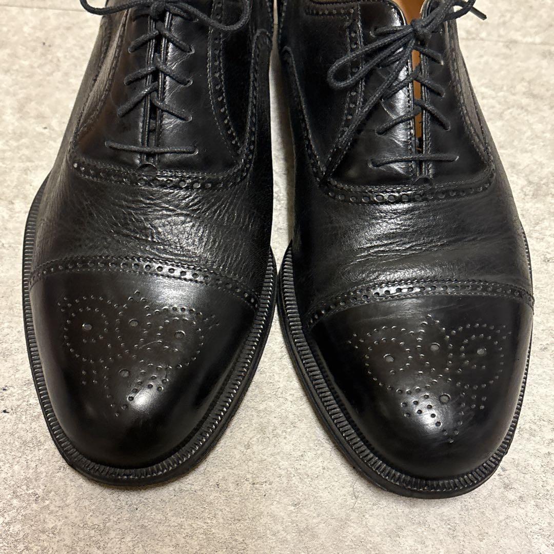 最高級✨️BRUNO MAGLI イタリア製 ストレートチップ ブラック 9W