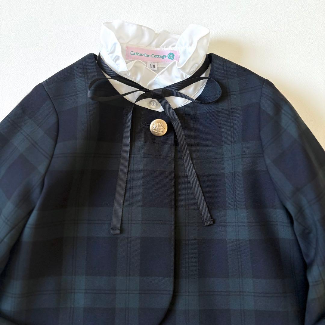 極美品✨グリーンレーベルリラクシング キッズフォーマル110-120 3点セット