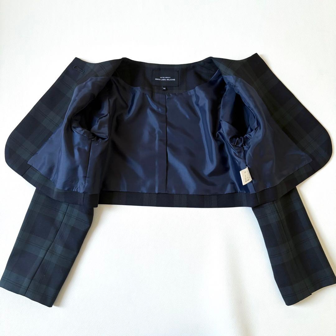 極美品✨グリーンレーベルリラクシング キッズフォーマル110-120 3点セット