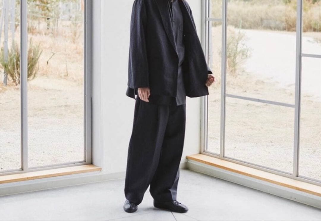 新品blurhms Wool Surge Side String スラックス