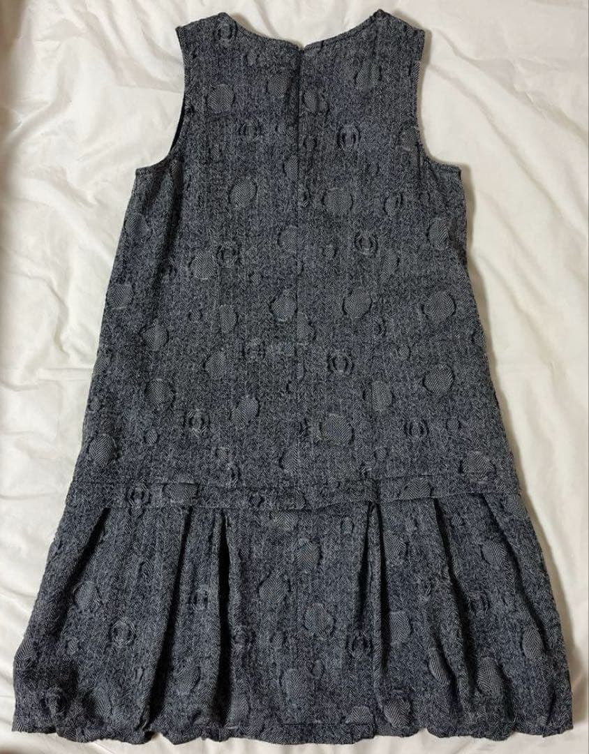 センソユニコ t.b グレー ノースリーブ ワンピース ドット