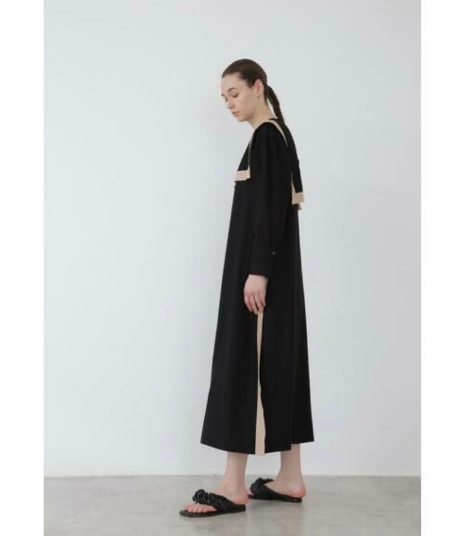 美品✨ADORE バイカラーライン ジョーゼットセーラーヨーク ワンピース