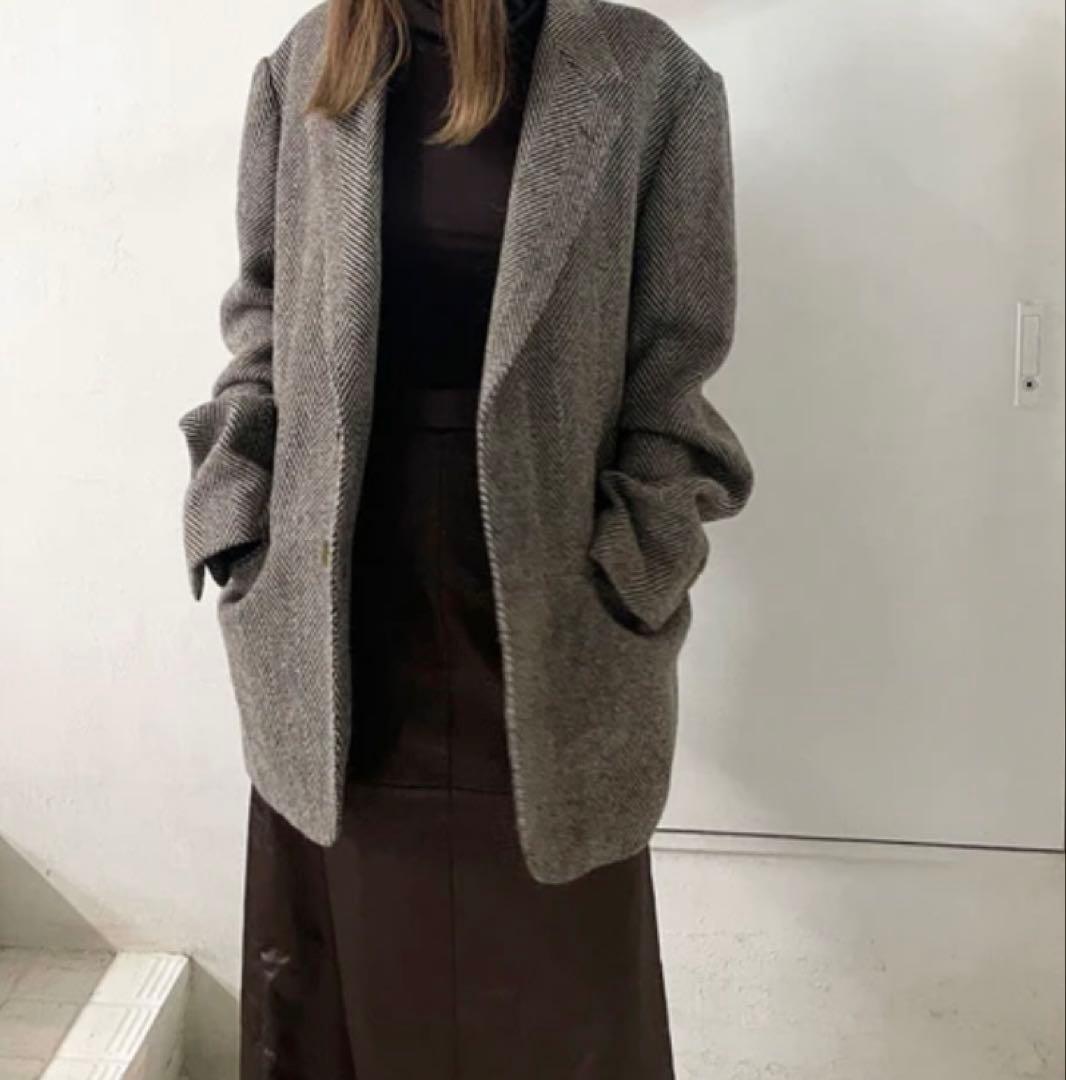 ハリスツイード　オーバージャケット　新品