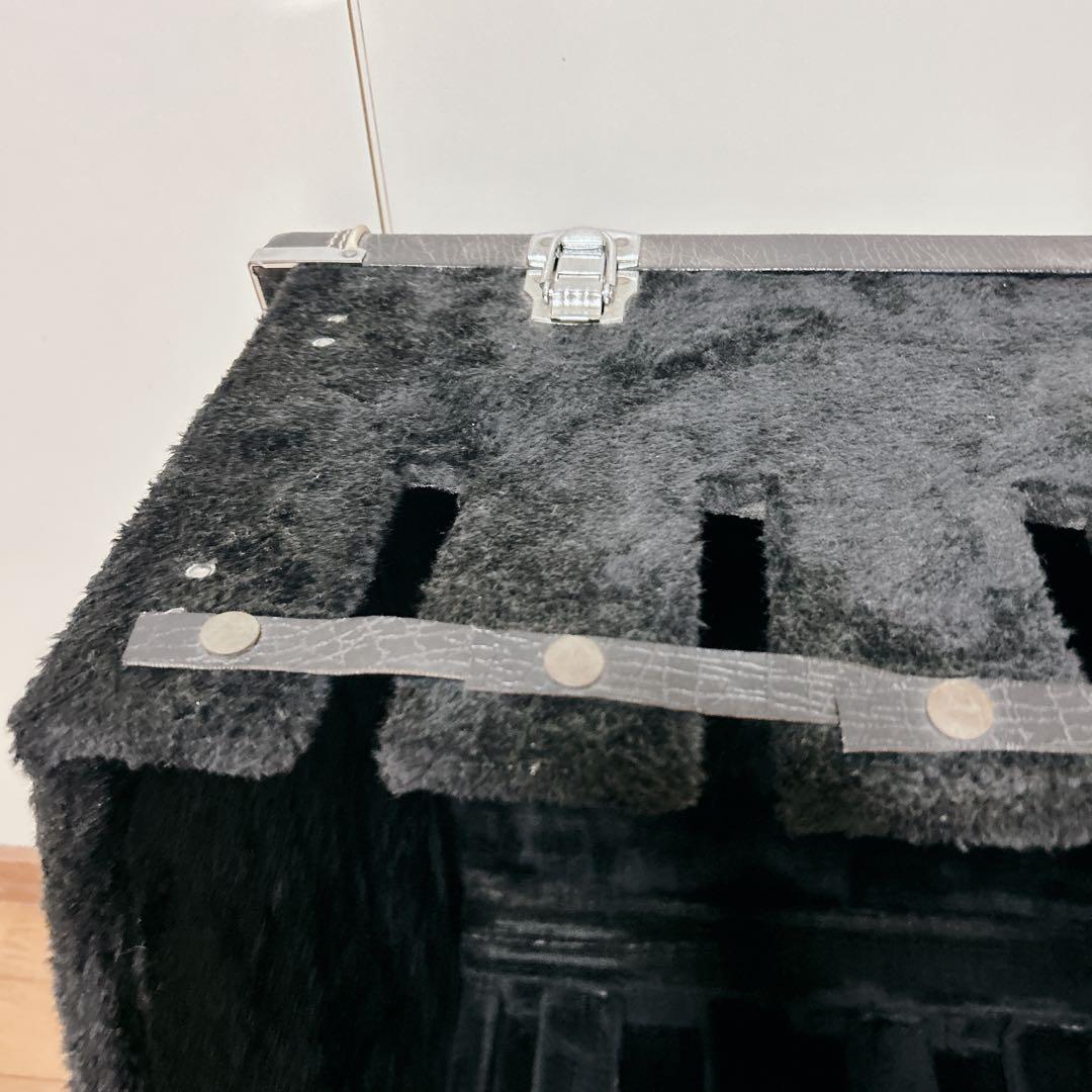 ブラック ラックケース 機材収納 ギター スタンド