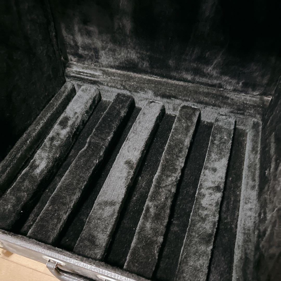 ブラック ラックケース 機材収納 ギター スタンド