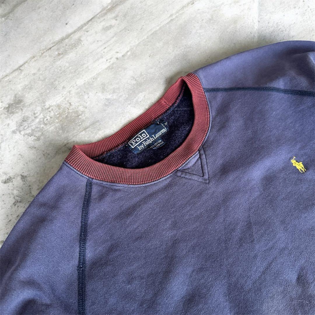 90s Polo by Ralph Lauren 茄子紺 ヴィンテージスウェット
