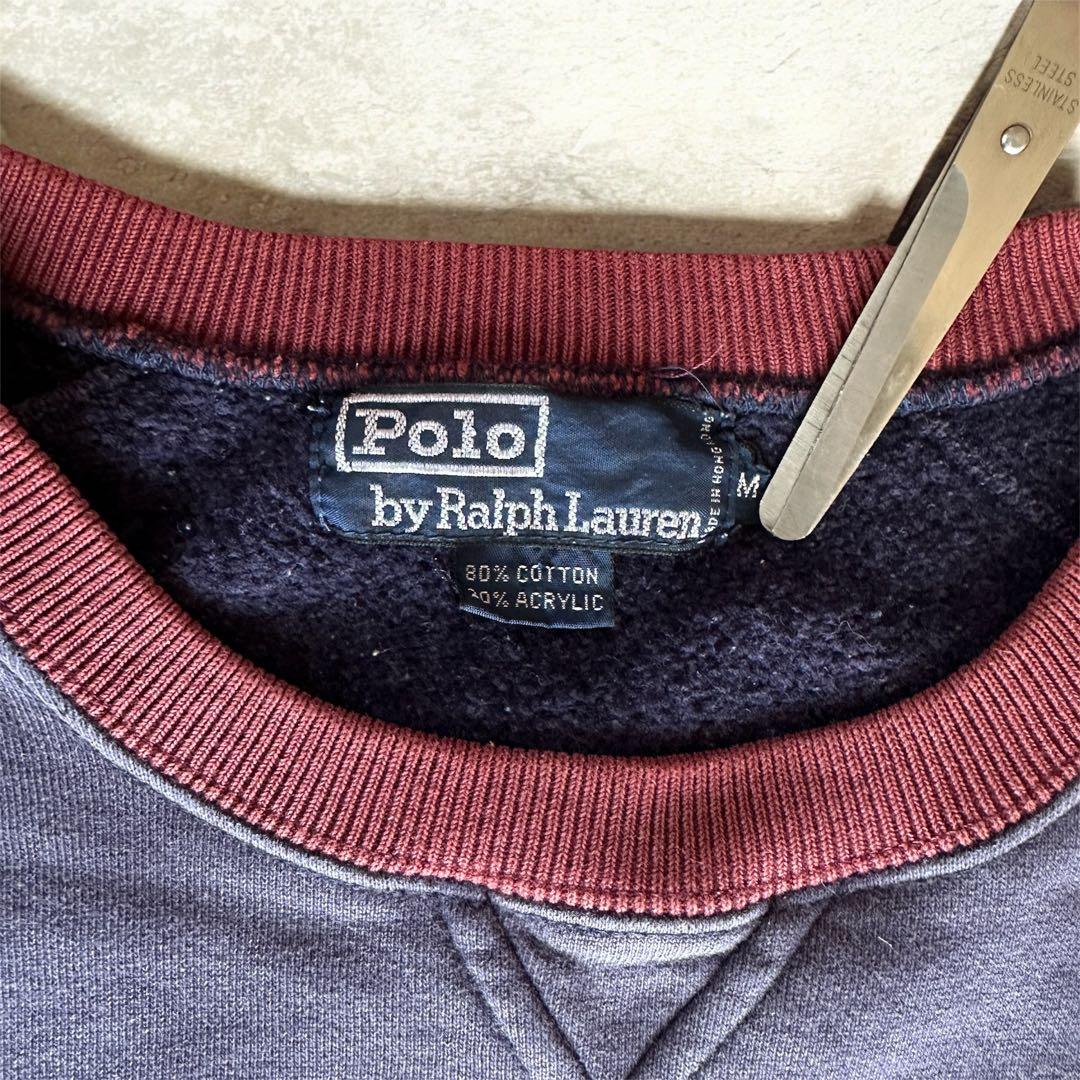 90s Polo by Ralph Lauren 茄子紺 ヴィンテージスウェット