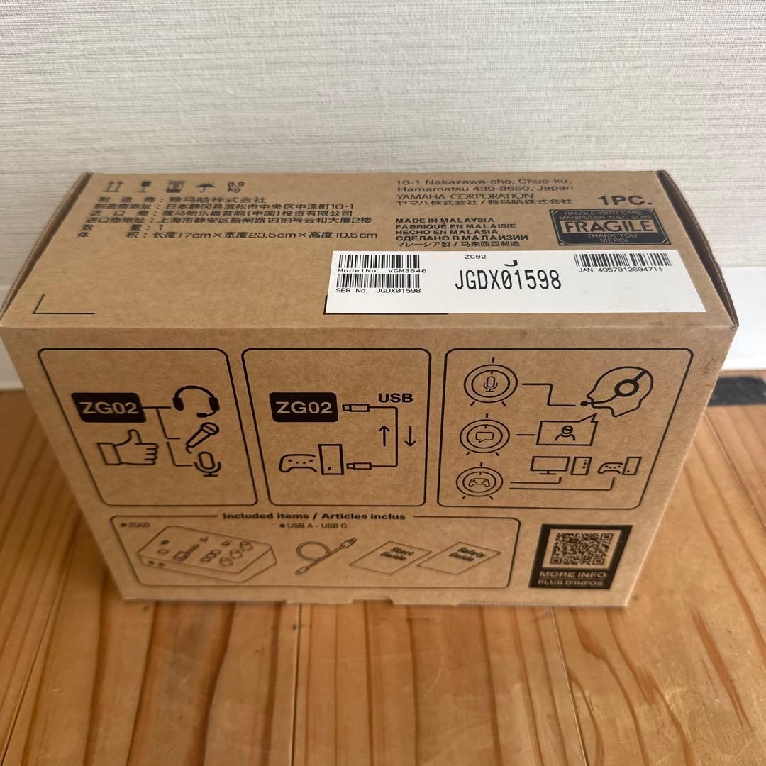 YAMAH USBオーディオインターフェース　ZG02