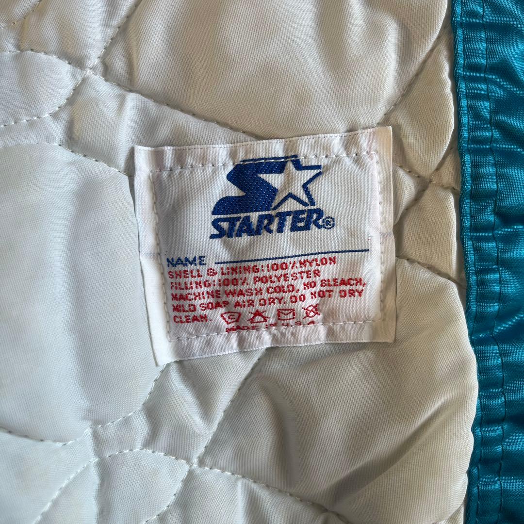 00s STARTER NHL SHARKS ナイロンスタジャン M アメリカ製