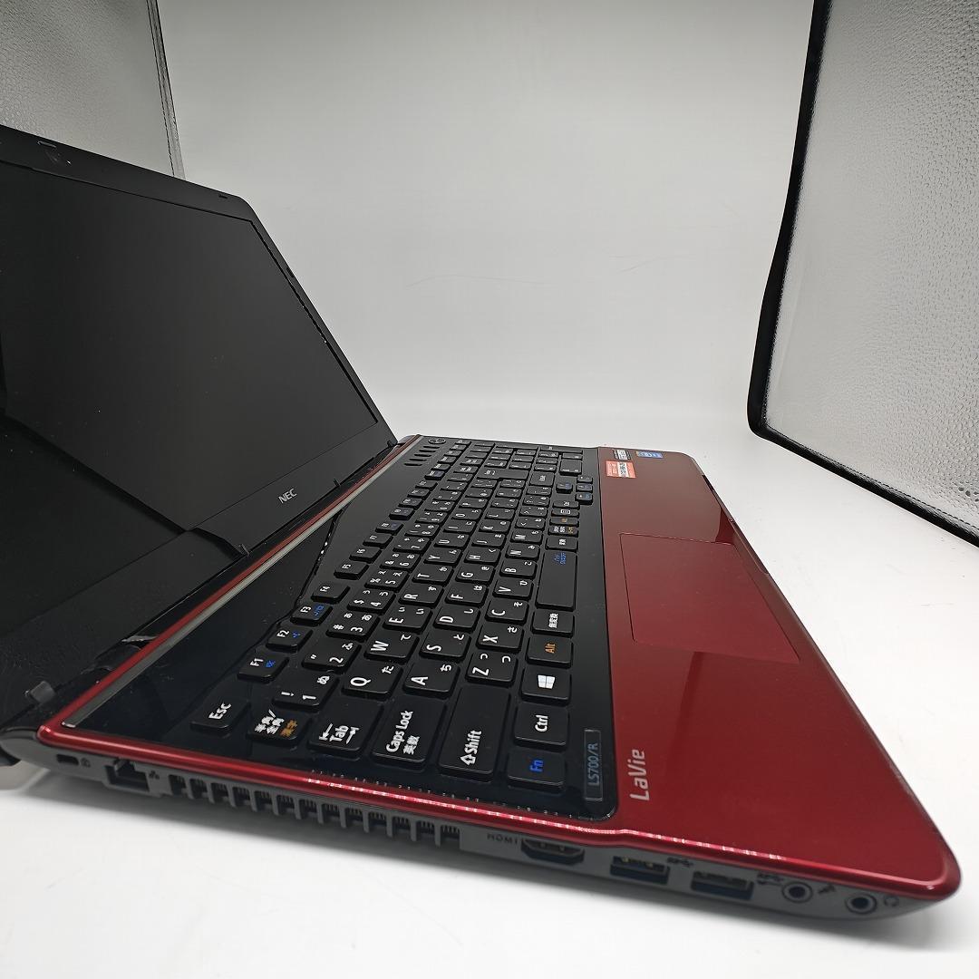 【LAVIE】LS700 高速i7 SSD256GB 16GB レッドノートPC