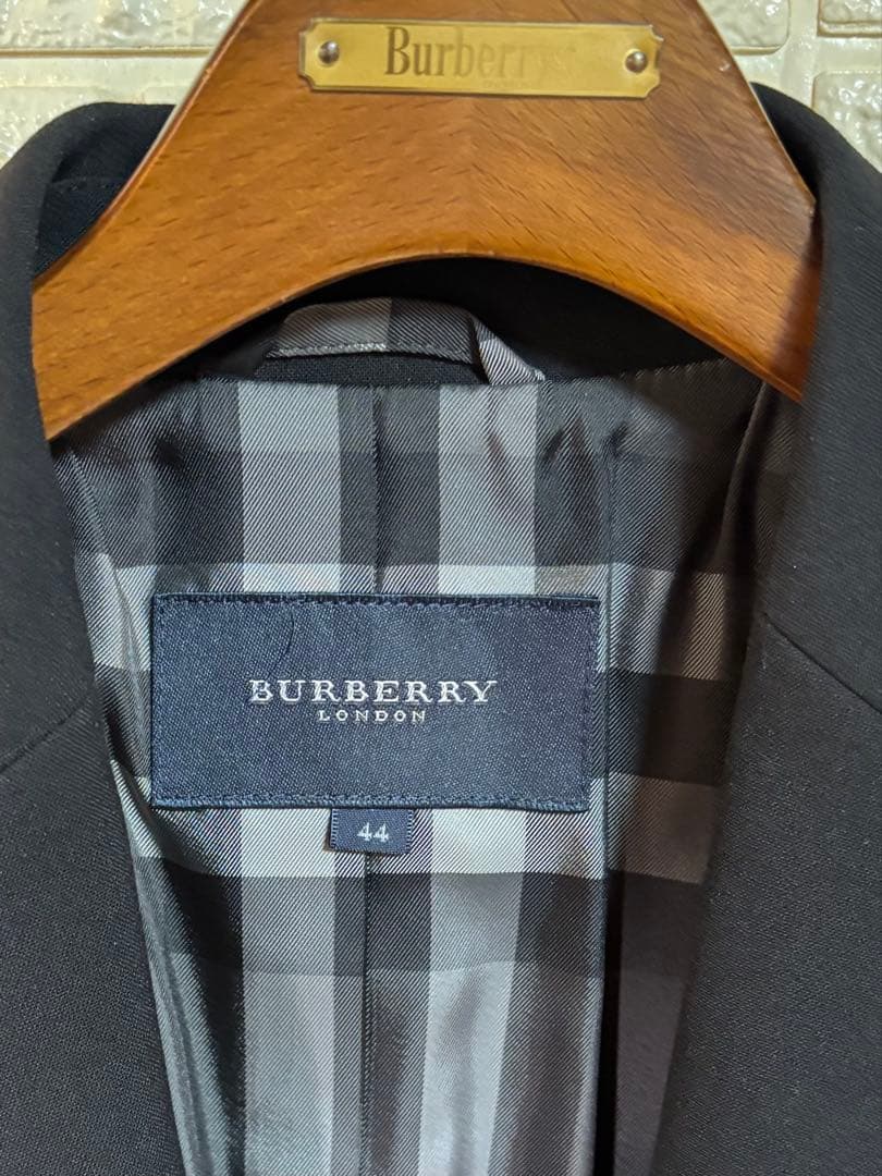 Burberry テーラードジャケット 44 ブラック