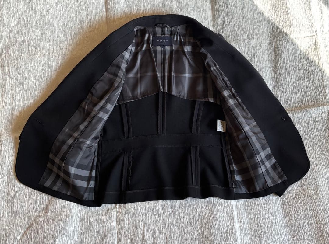 Burberry テーラードジャケット 44 ブラック