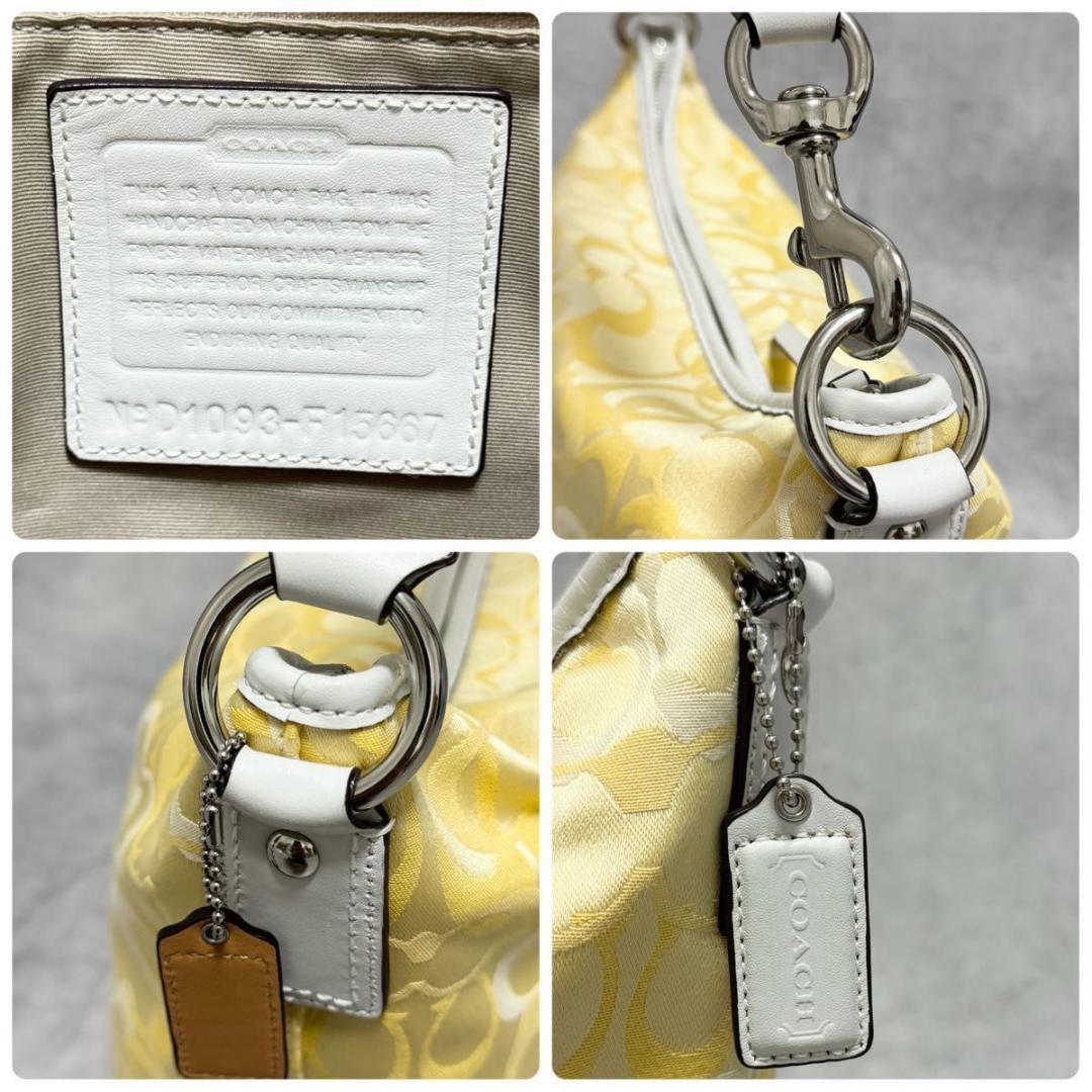 バッグ Rare COACH Yellow Signature One Shoulder