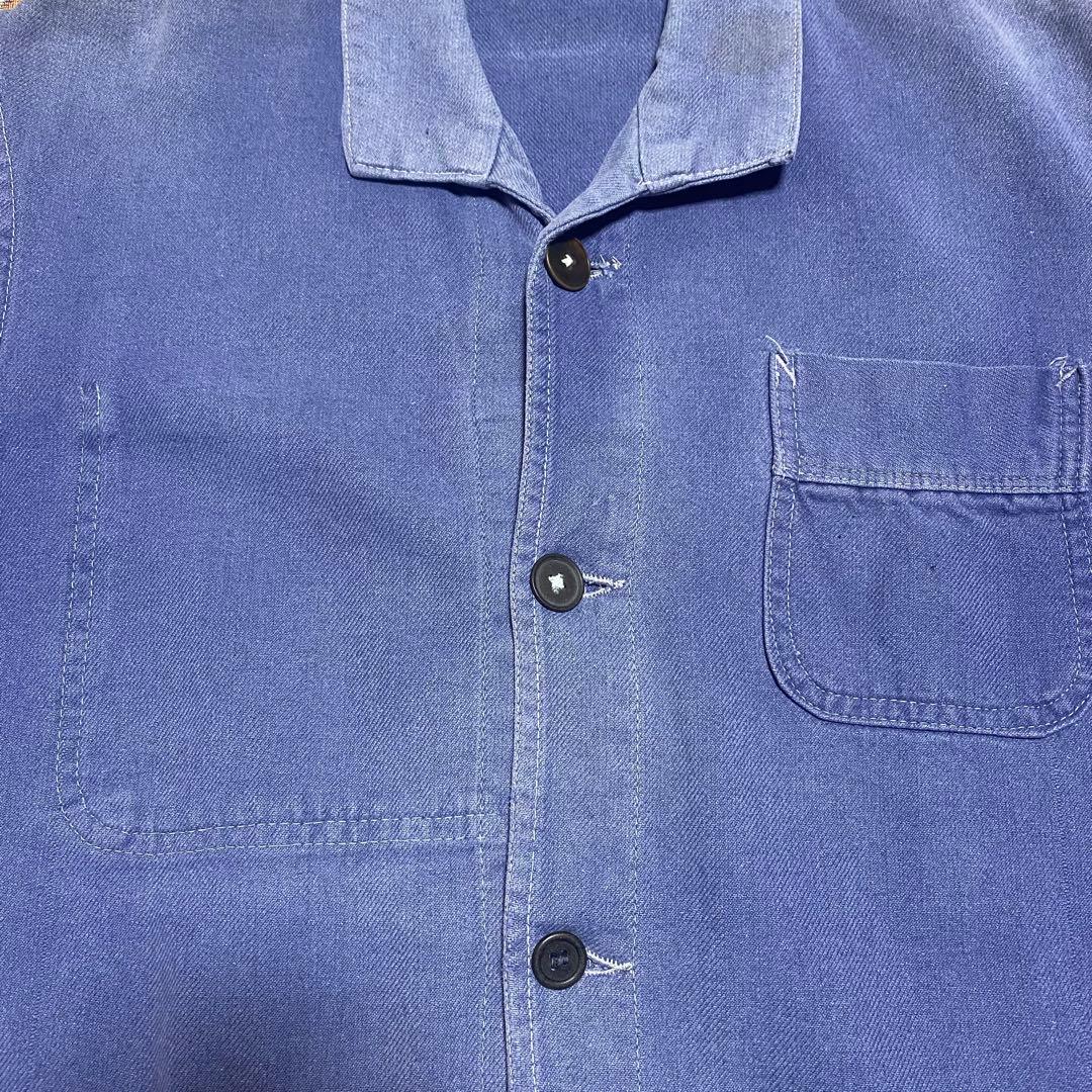 右*肘様 40s-50s ユーロEURO WARK JACKET コットンツイル