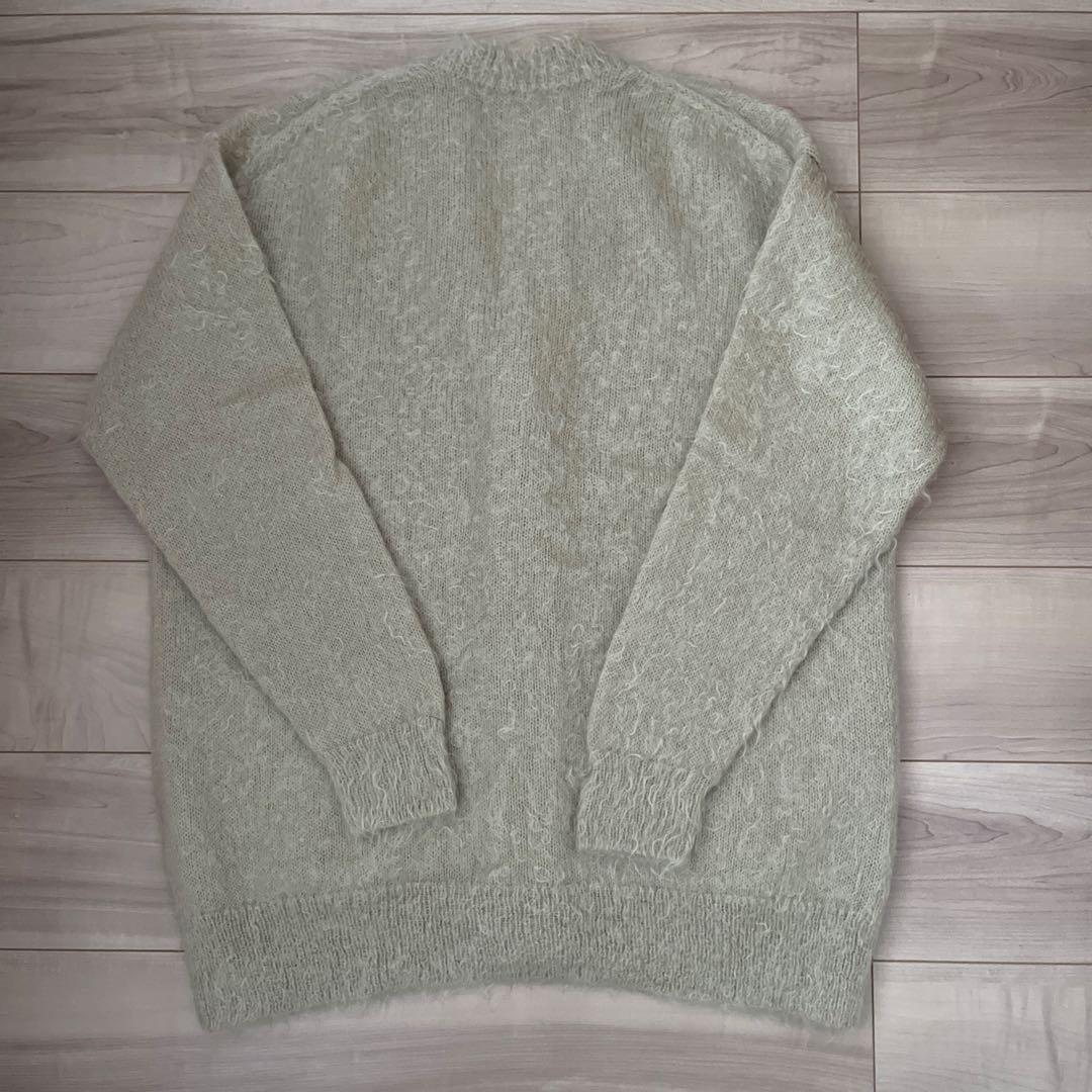 AURALEE BRUSHED SUPER KID モヘヤMIXカーディガン