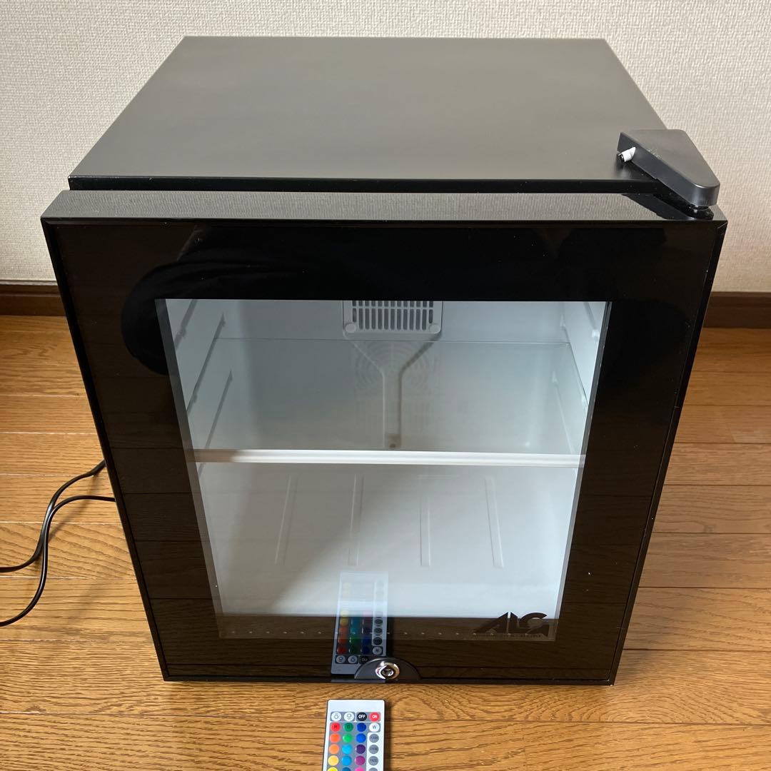 【未使用品】【リモコン付】LED内蔵ミニゲーミング冷蔵庫ALG-GMMFL30L