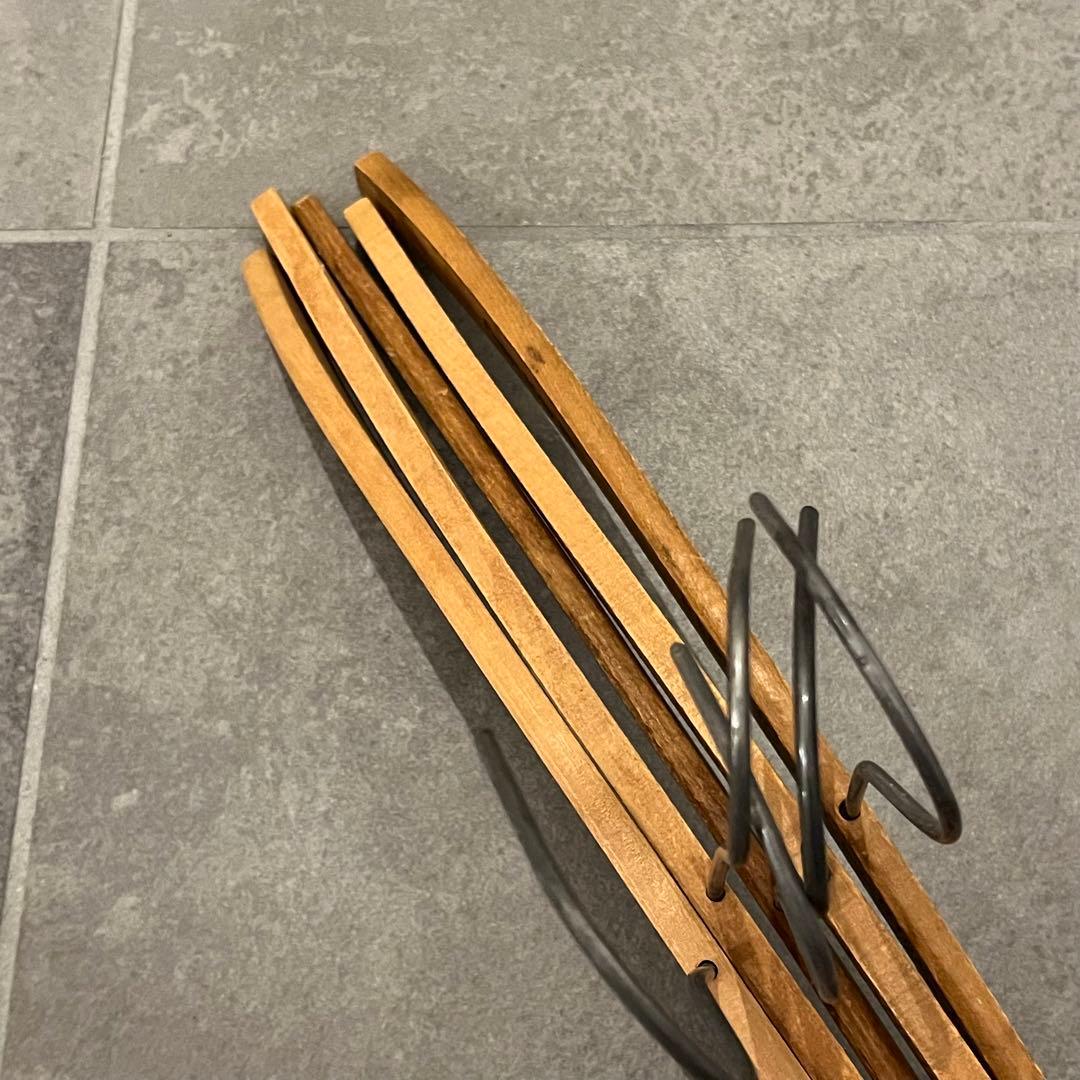 アンティーク ビンテージ クリーニング ハンガー 5本セット 木製 アメリカ