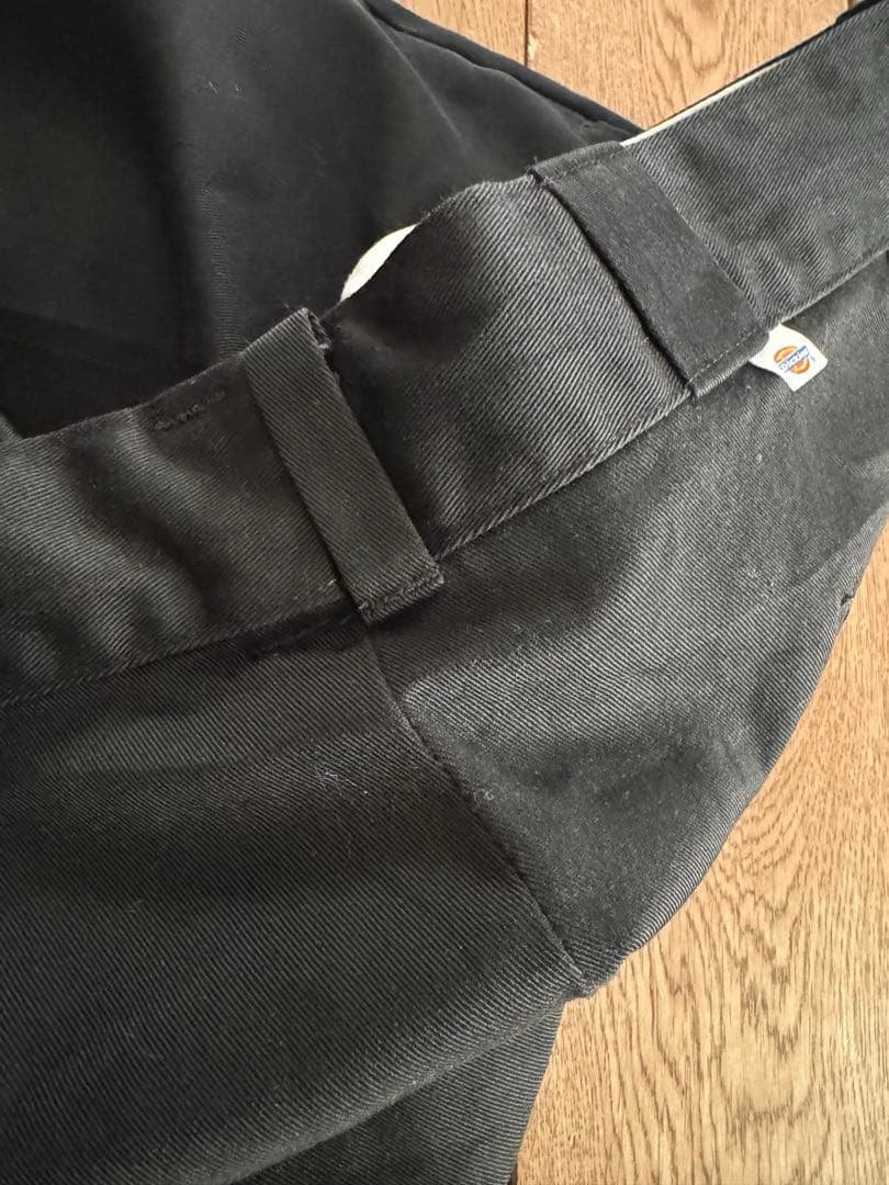 9*0様 激レア 80s チビタグ dickies 874 黒 ブラック W38