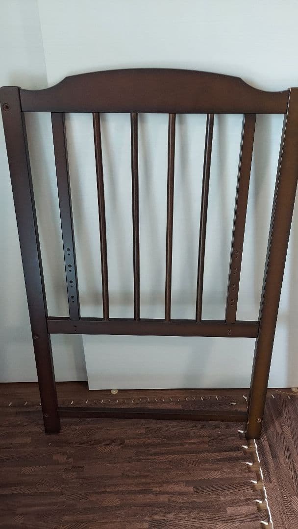 【miさん専用】木製ベビーベッド ダークブラウン
