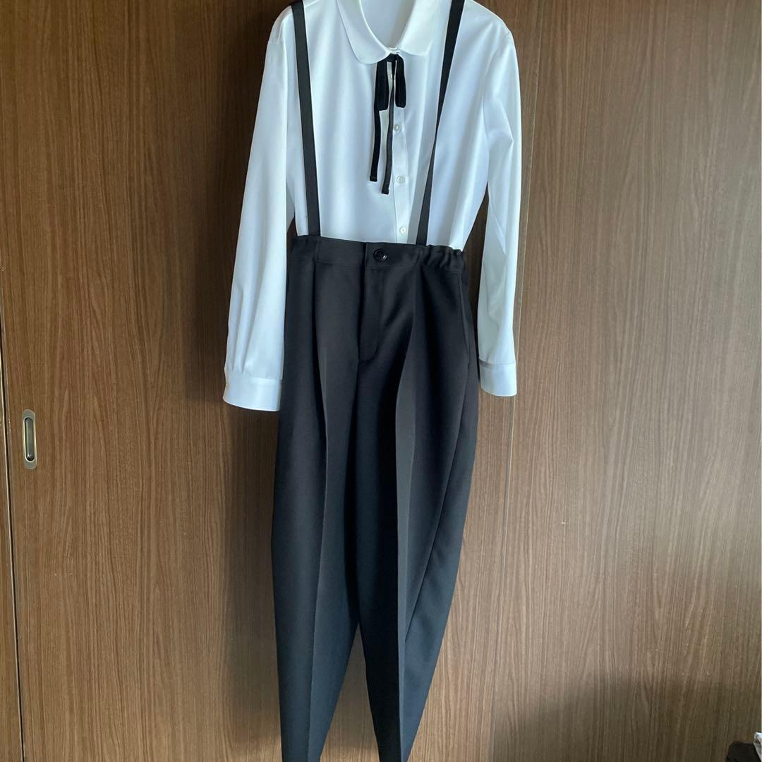 【1010ay】165B ゆったりサイズ　パンツスーツ卒服　ビームス