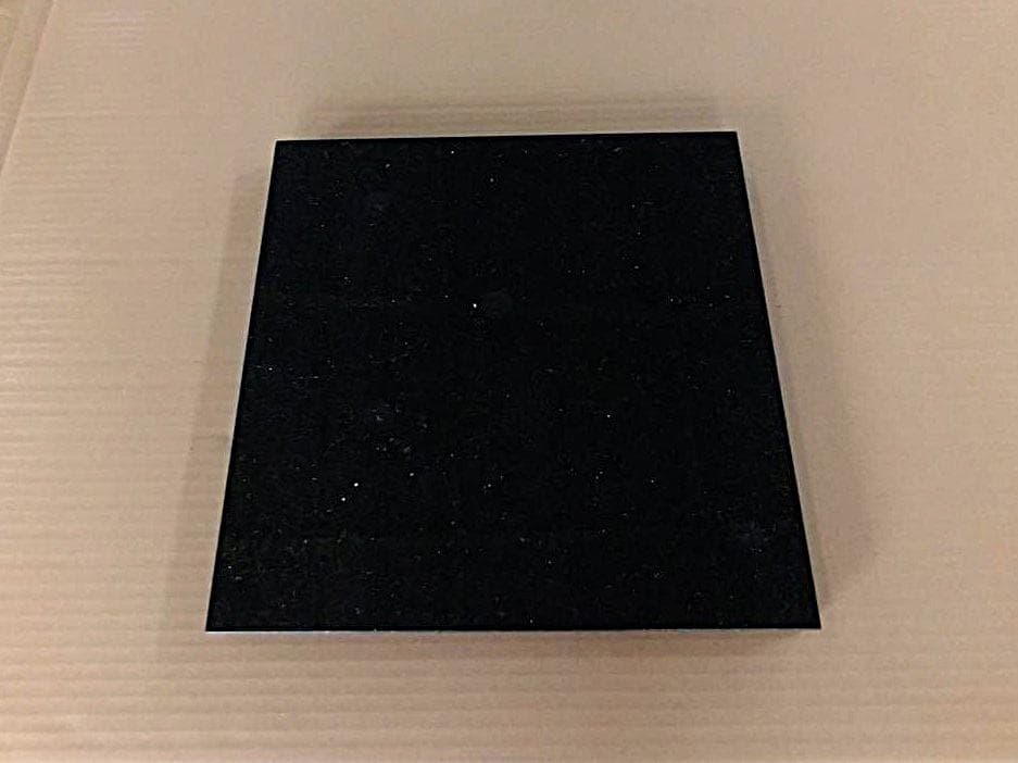 超最高級 天然黒御影石　オーディオボード●350×350×27●5面磨き　特価