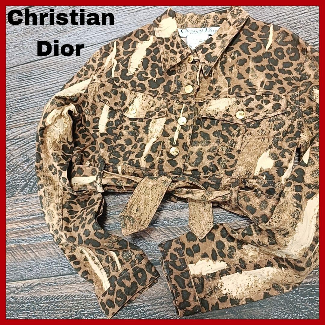 Dior ディオール ガリアーノレオパード 豹柄クロップドジャケット y2kレア