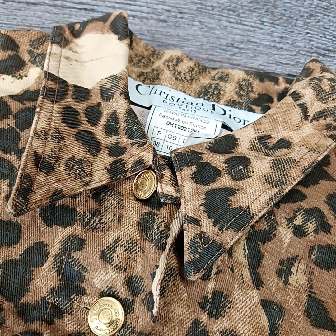 Dior ディオール ガリアーノレオパード 豹柄クロップドジャケット y2kレア