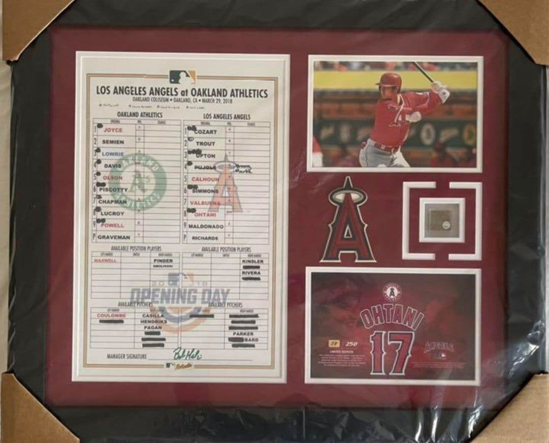 大谷翔平 【250個限定】 レプリカラインナップカードフレーム フォトミント