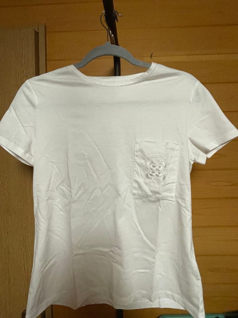 【あんしん鑑定つき】HERMES ホワイト Tシャツ サイズ36