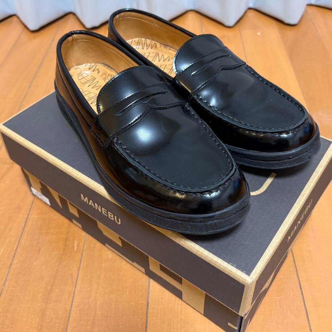 【美品】MANEBU マネブ ローファー 本革 38