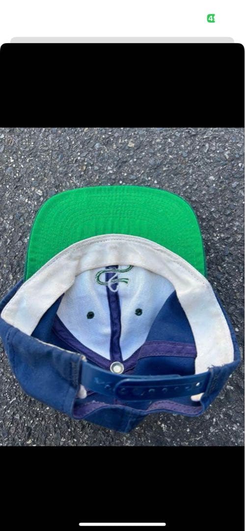 。*様 90's USA製　ステューシー　STUSSY 6パネル 2トーンキャ