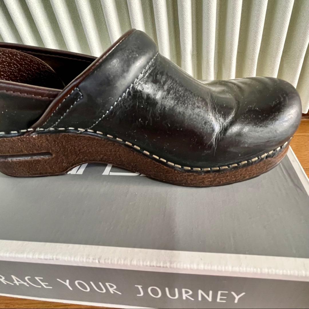 靴 dansko Professional Oiled Pull Up37 Blue