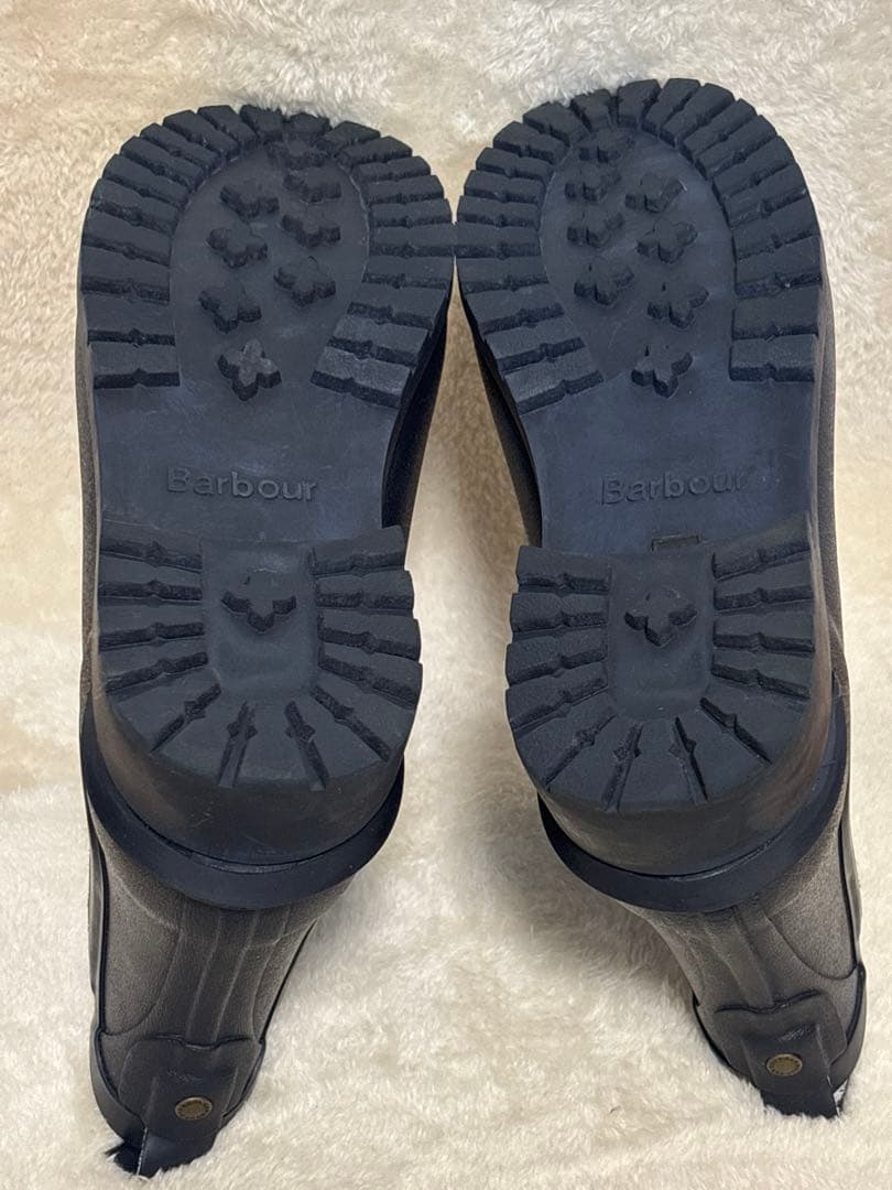 お買い得品　Barbourバブアー サイドゴア レインブーツ ネイビー　UK7