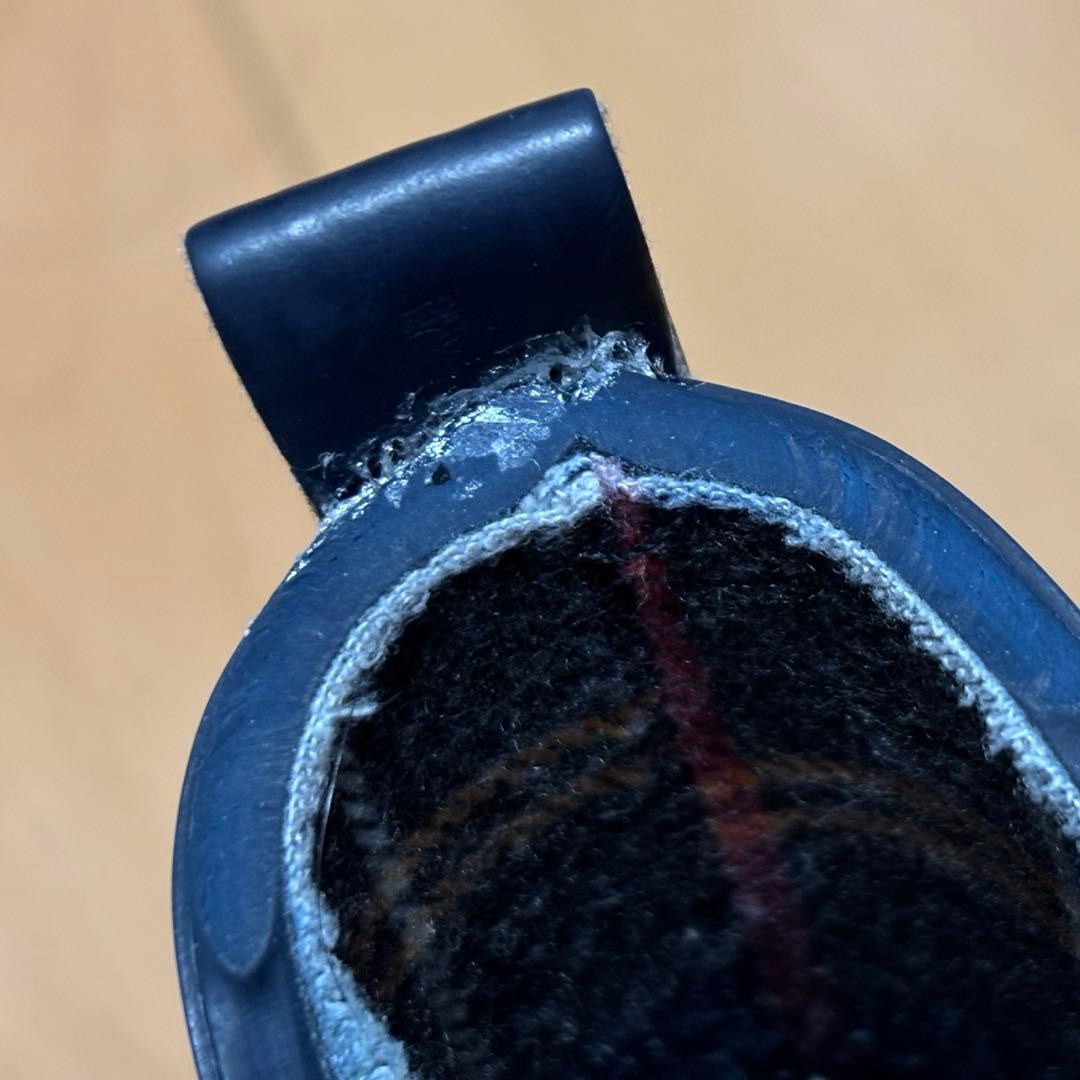 お買い得品　Barbourバブアー サイドゴア レインブーツ ネイビー　UK7