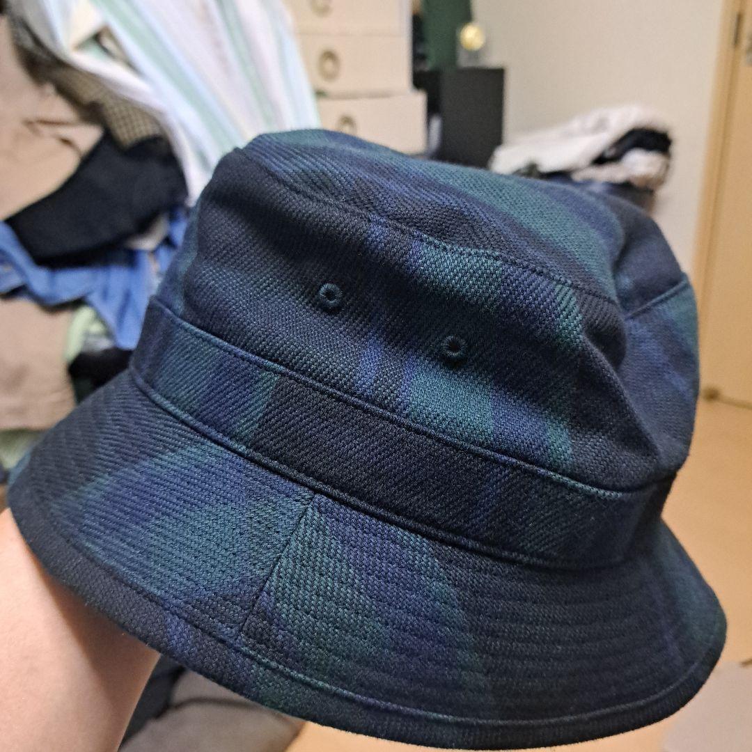 WTAPS ダークブルー チェック バケットハット X04