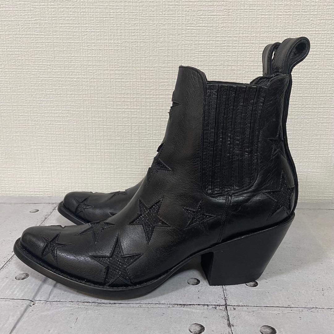 OLD GRINGO オールドグリンゴ ウエスタンブーツ　星　レザー　黒