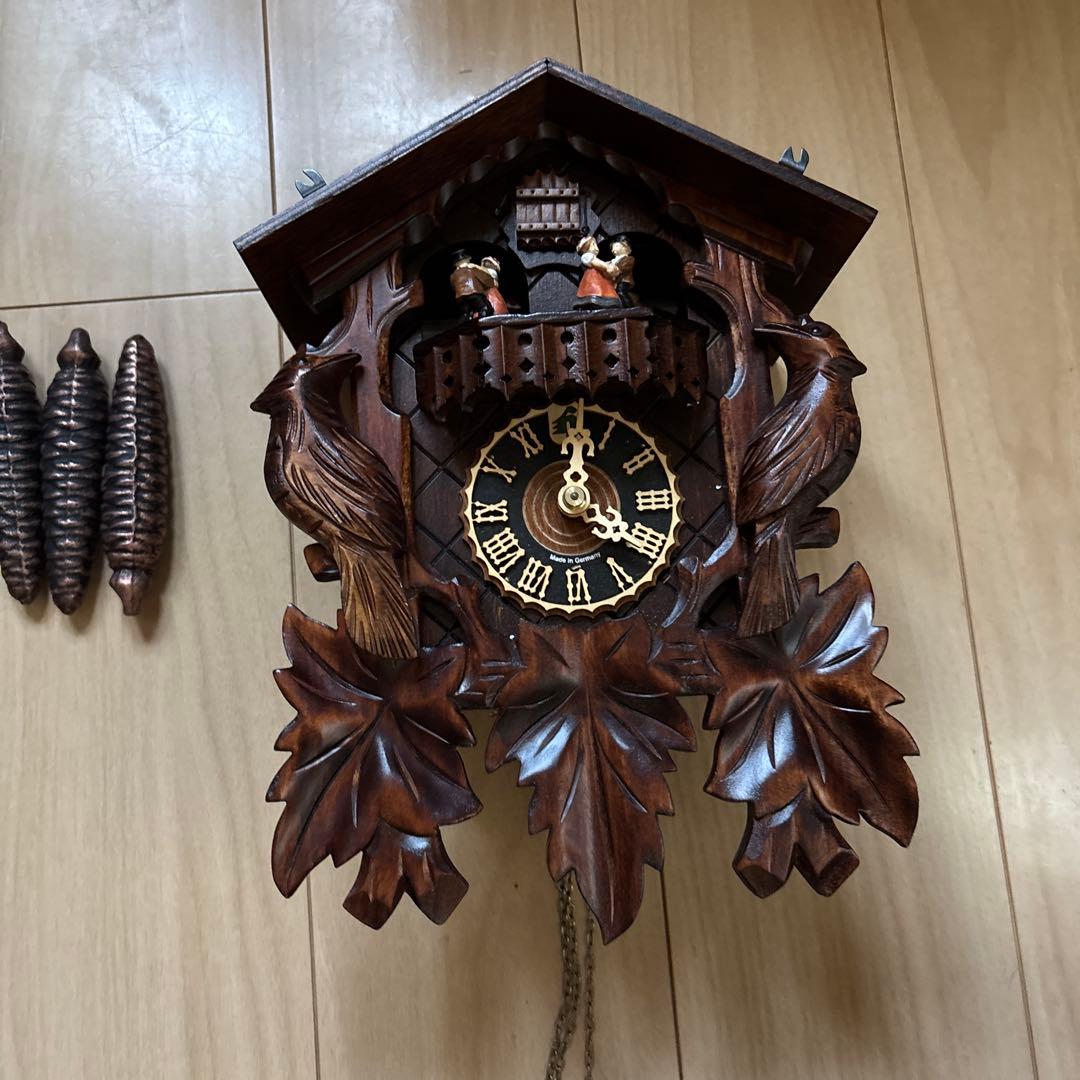【アンティーク】ドイツ製オルゴール付きカッコウ時計