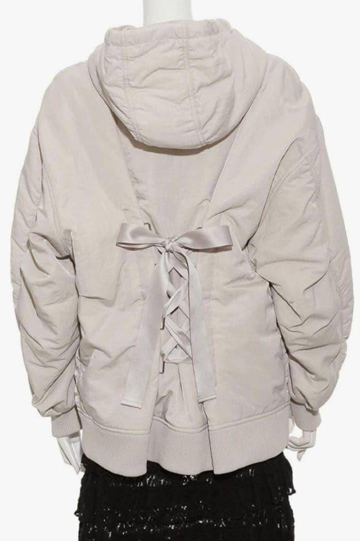 フレイアイディー レースアップフーディーブルゾン