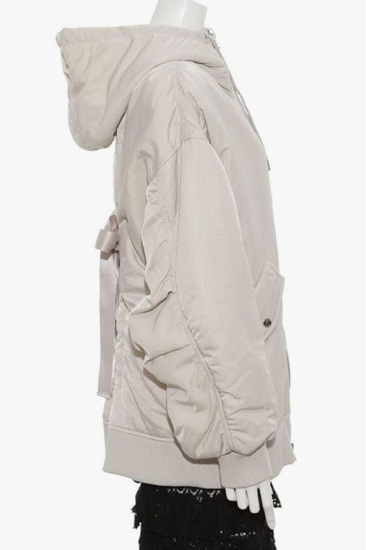 フレイアイディー レースアップフーディーブルゾン